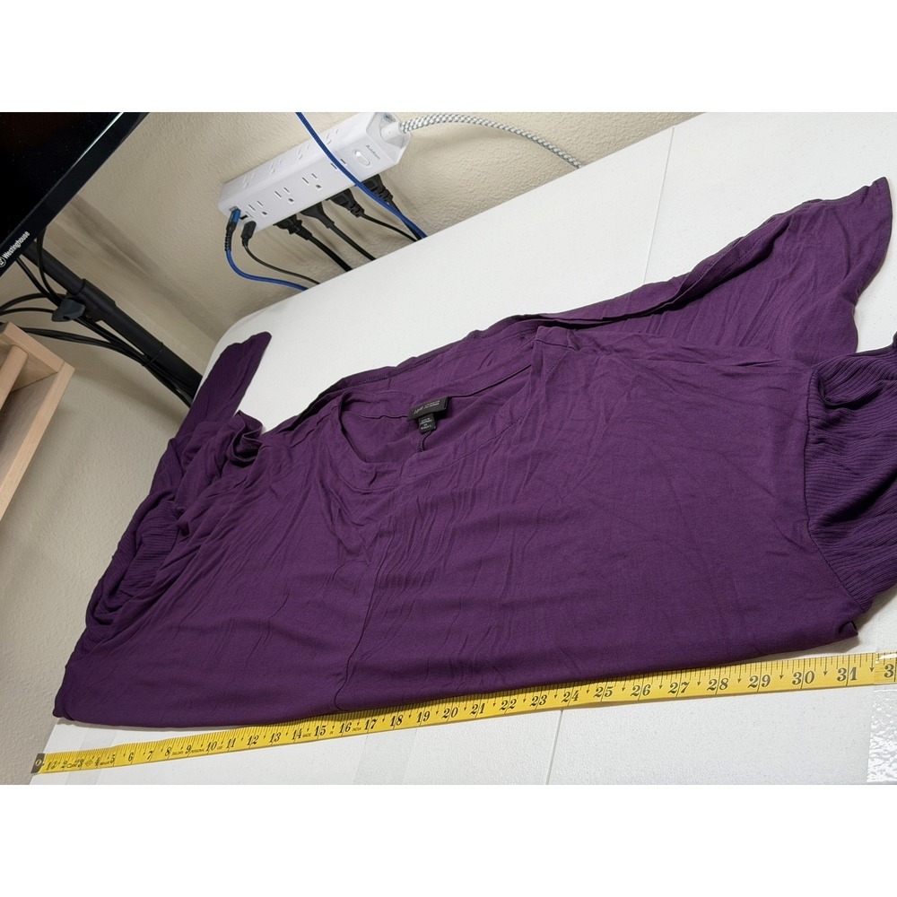 J Jill Top Women 2X Purple Wearever Collection Long Sleeve Stretch Travel Staple - Picture 9 of 10